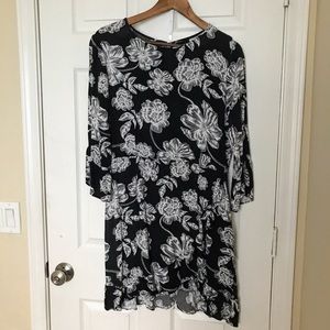 Who What Wear Ruffle Tie-Waist Dress